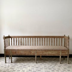 19th century Swedish Gustavian Sofa Bed