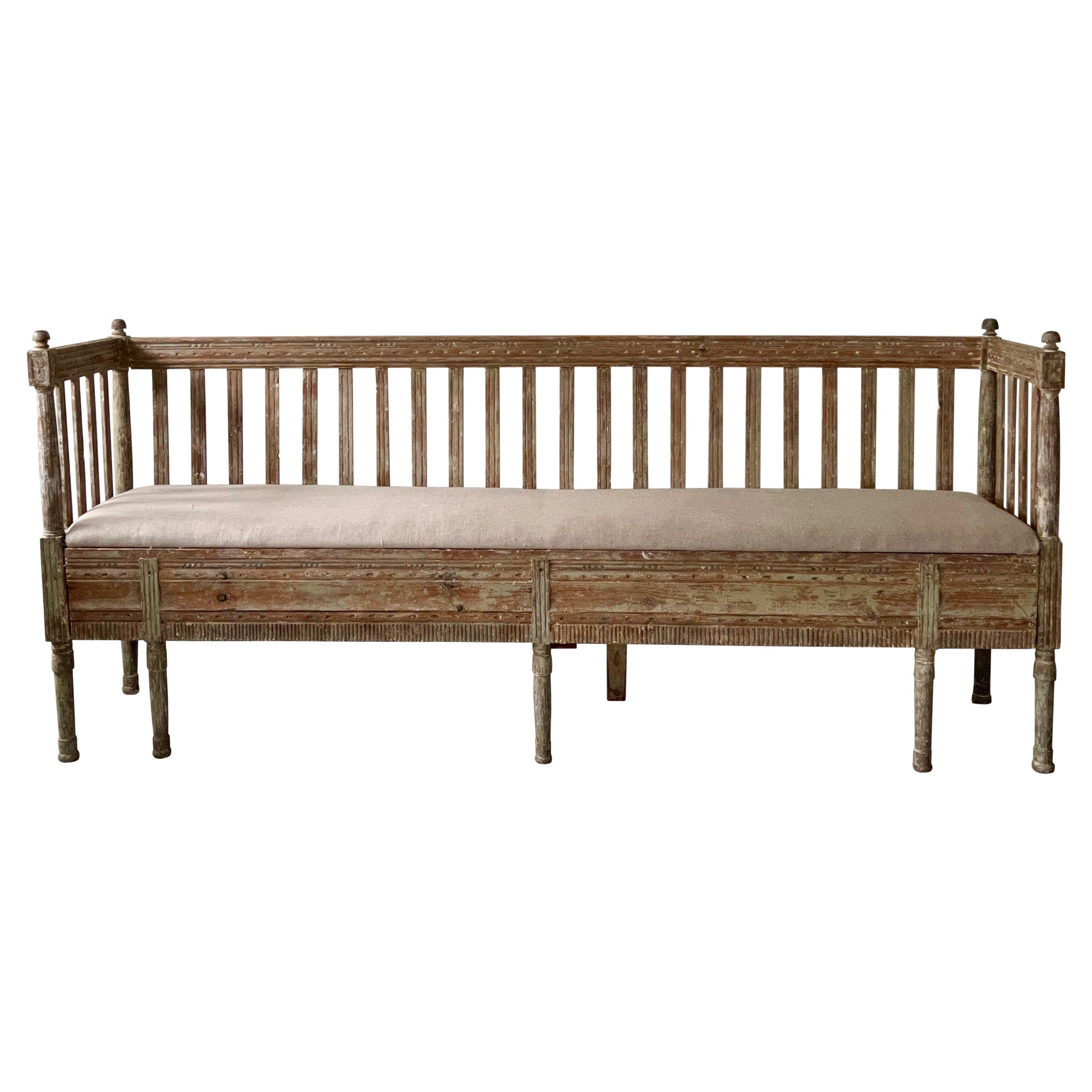 19th century Swedish Gustavian Sofa Bed