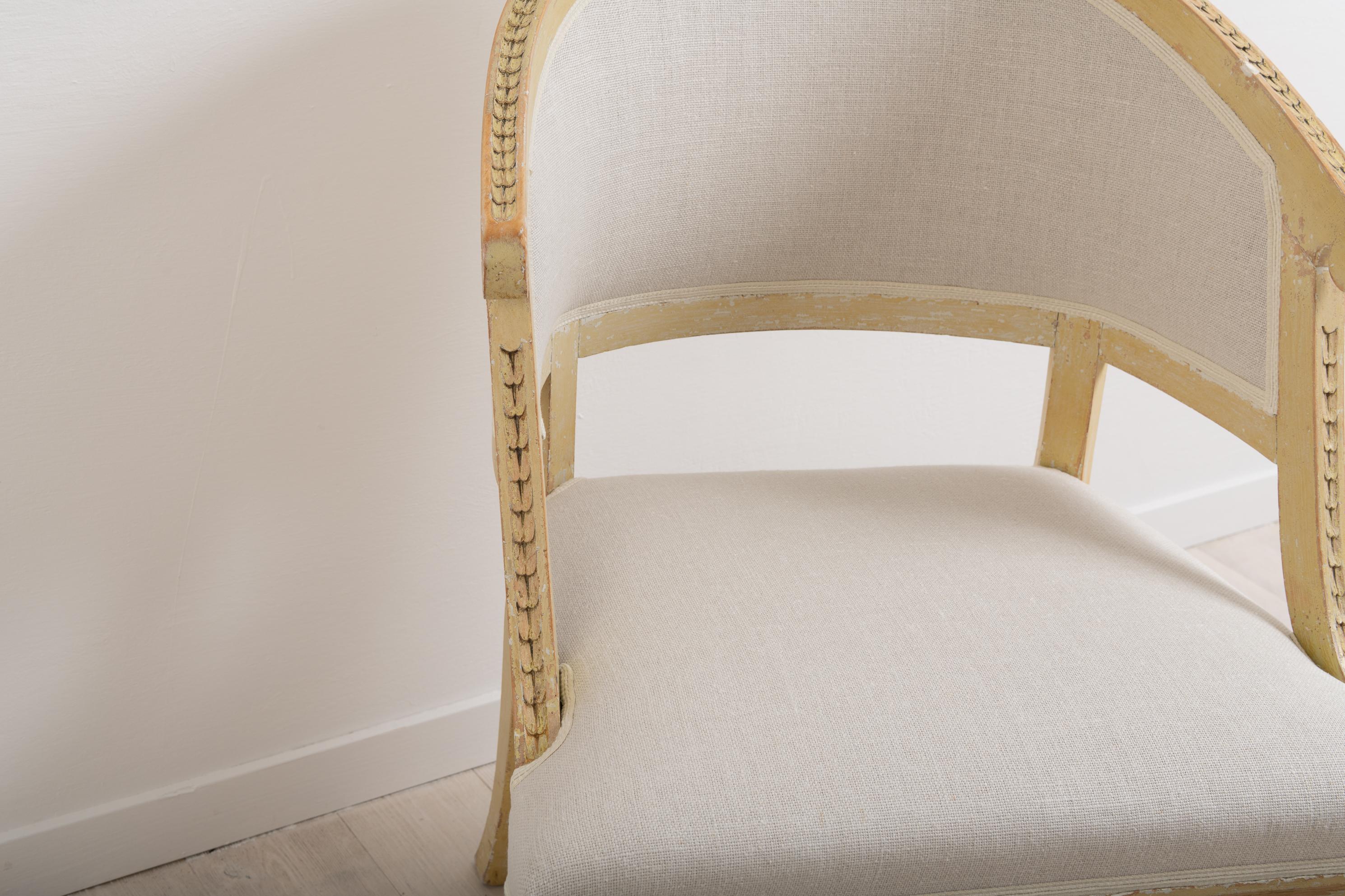 19th Century Swedish Gustavian Style Barrel Back Chairs 5