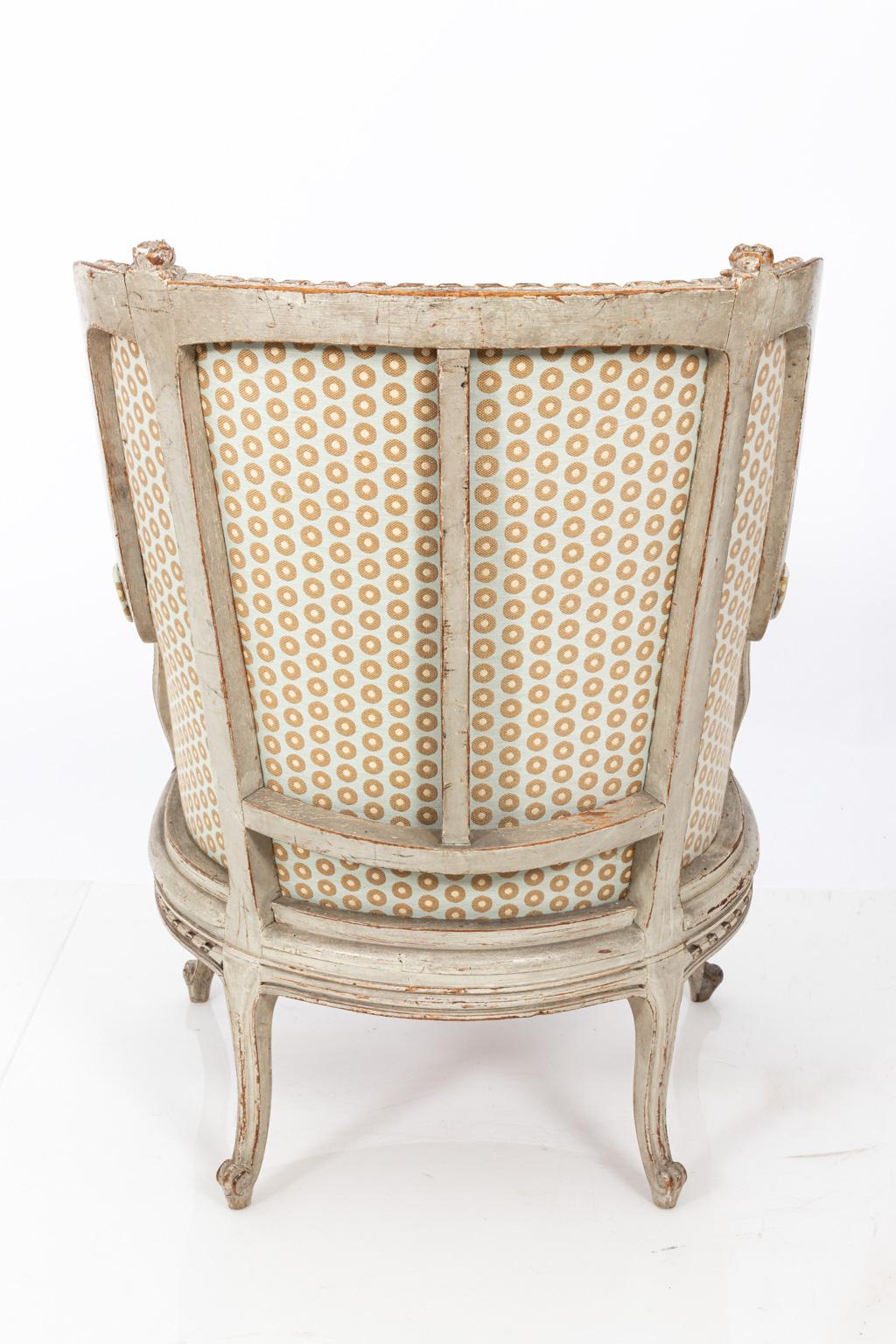 19th Century Swedish Gustavian Style Bergère Armchair 8