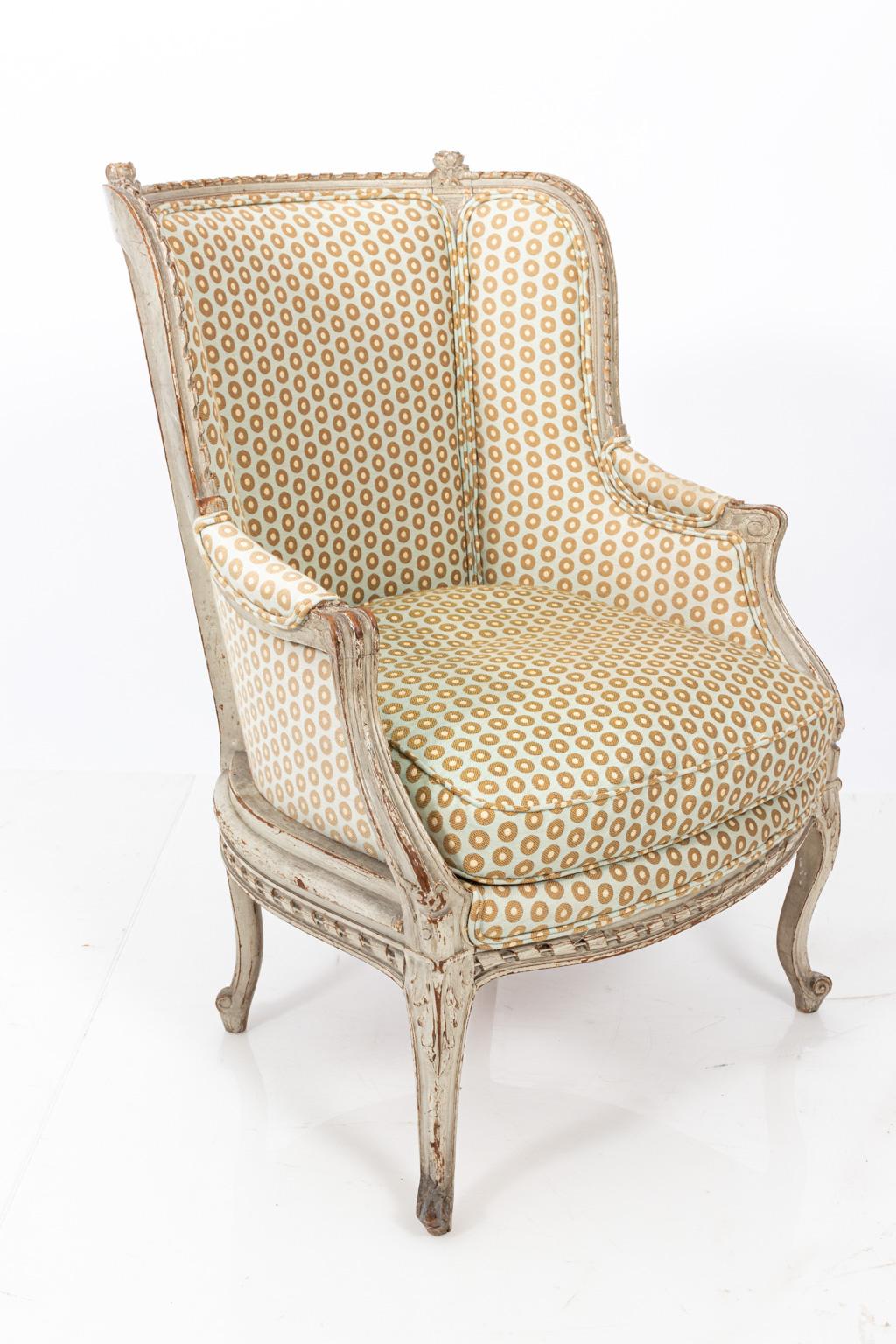 19th Century Swedish Gustavian Style Bergère Armchair 5