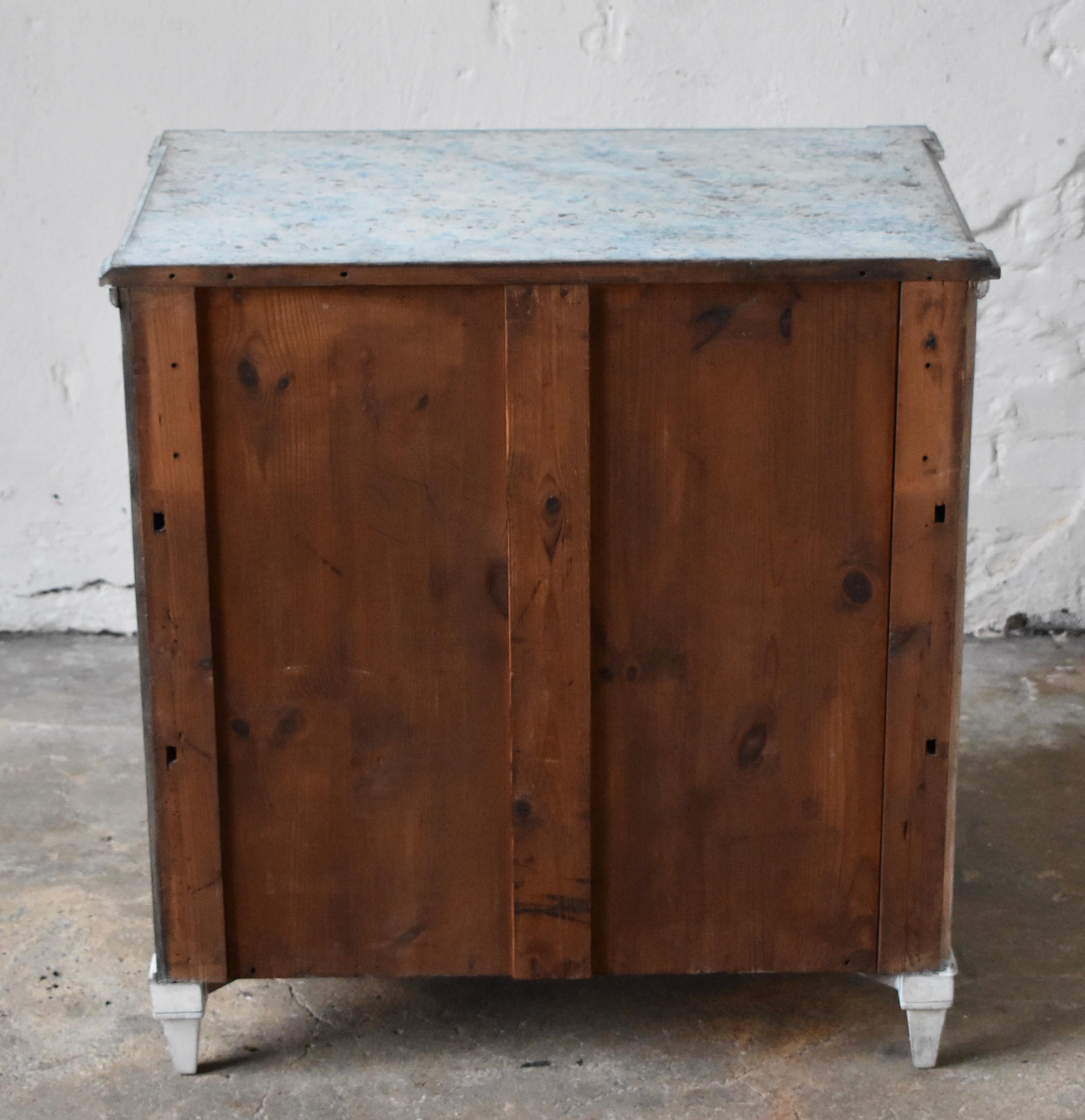 19th Century Swedish Gustavian Style Chest of Drawer In Good Condition In Helsingborg, SE