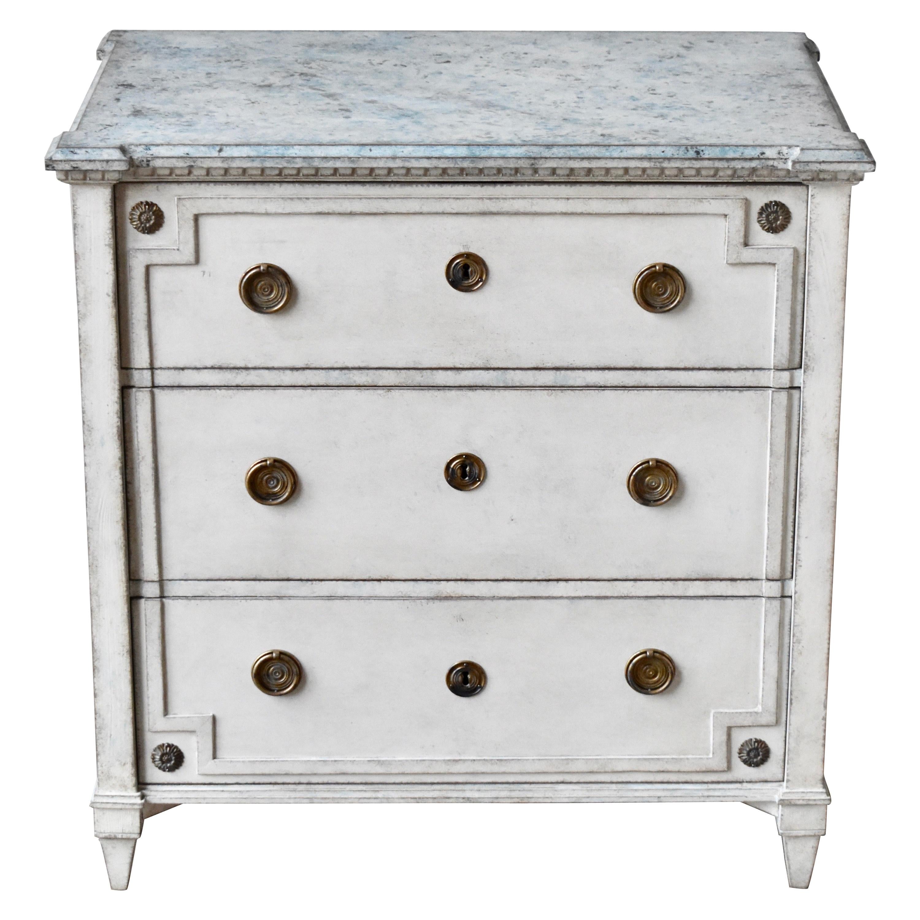 19th Century Swedish Gustavian Style Chest of Drawer