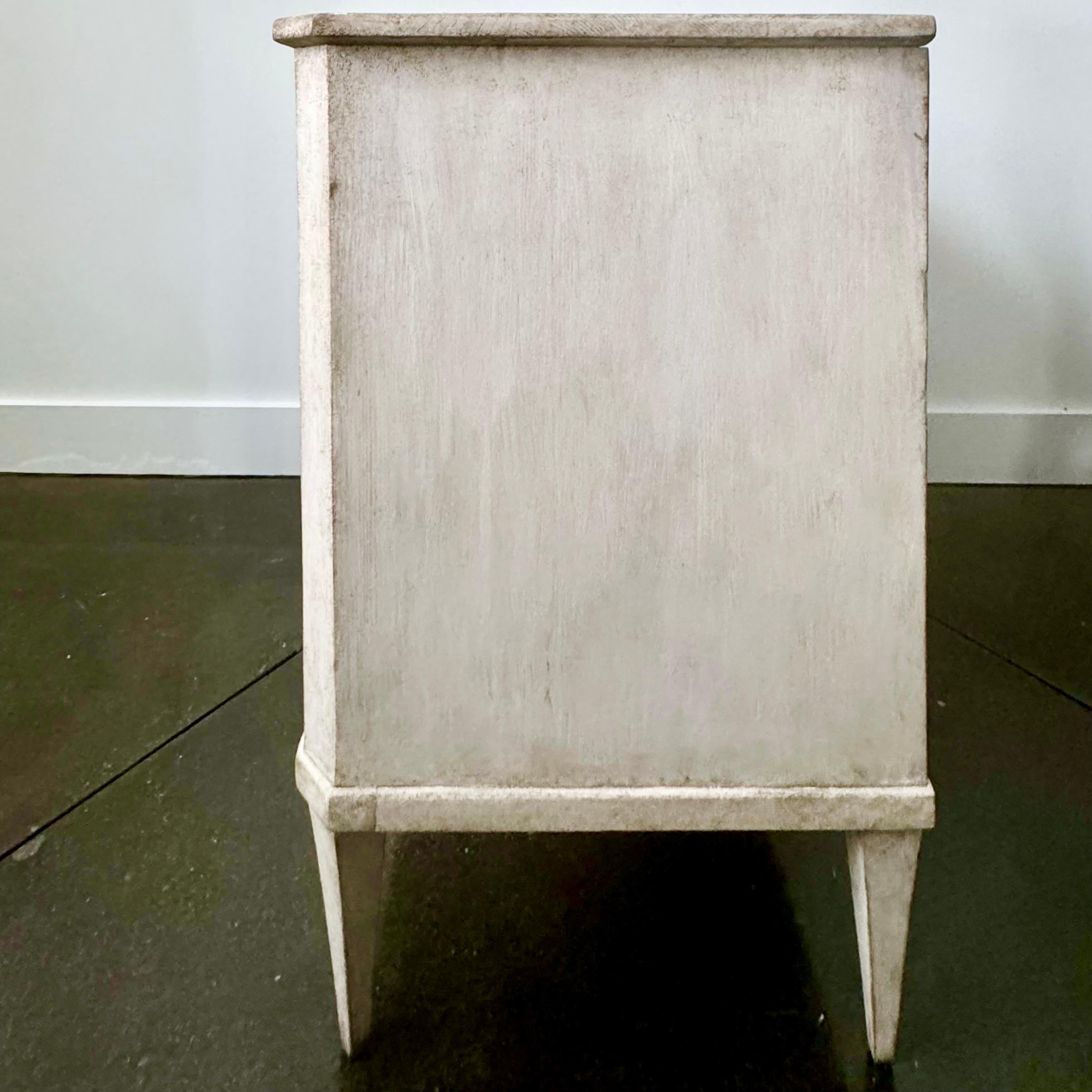 Bronze 19th Century Swedish Gustavian Style Chest of Drawers