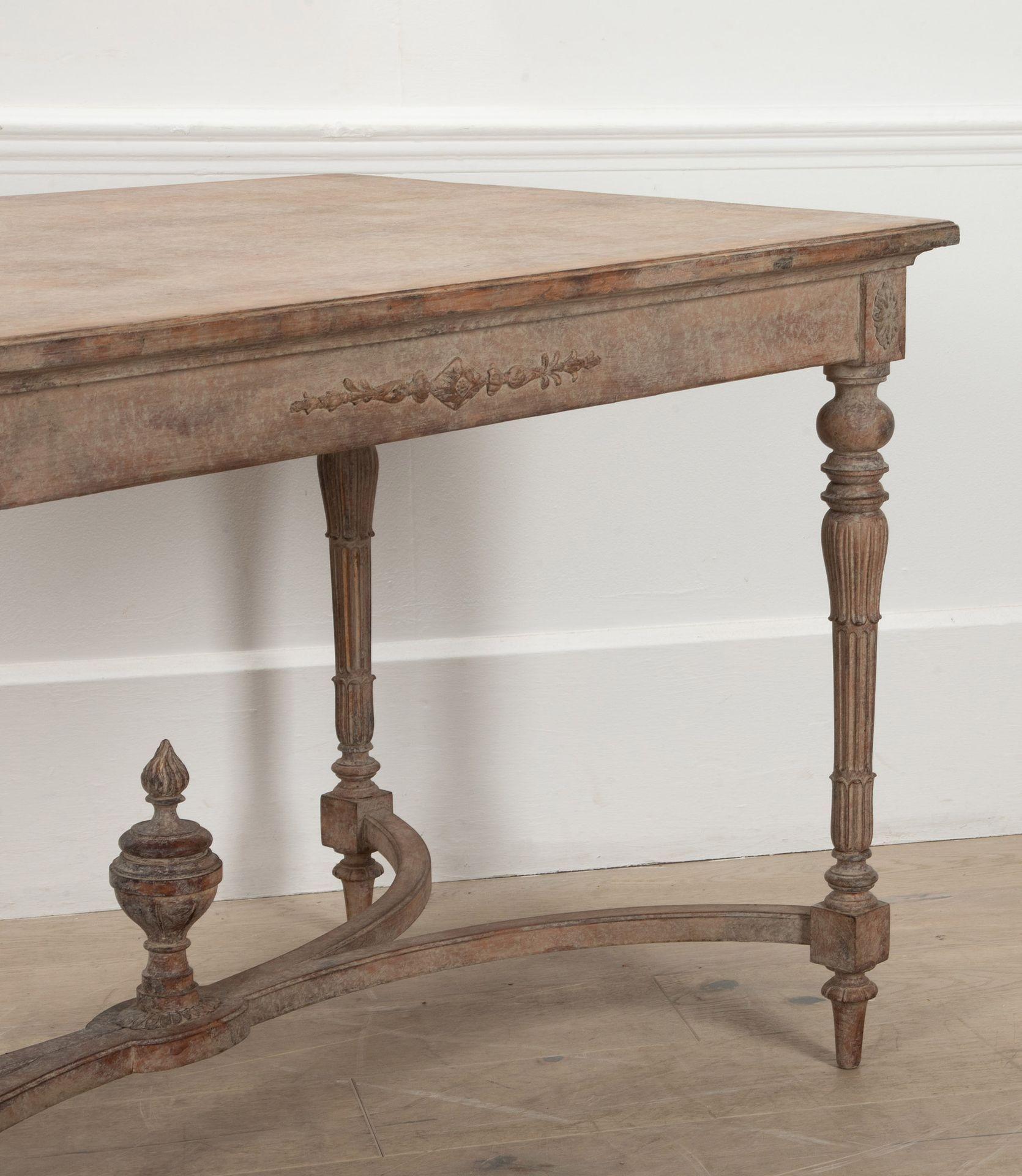 Wood 19th Century Swedish Gustavian Style Console Table For Sale