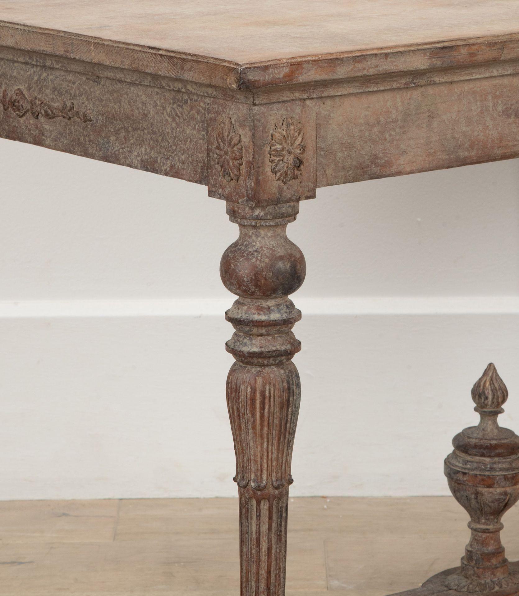 19th Century Swedish Gustavian Style Console Table For Sale 1