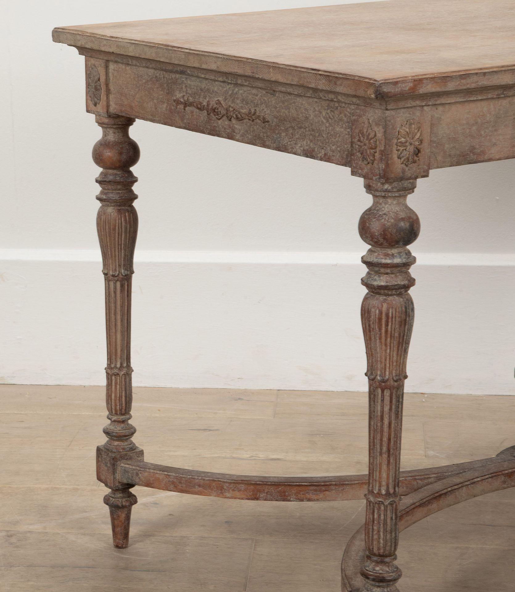 19th Century Swedish Gustavian Style Console Table For Sale 2
