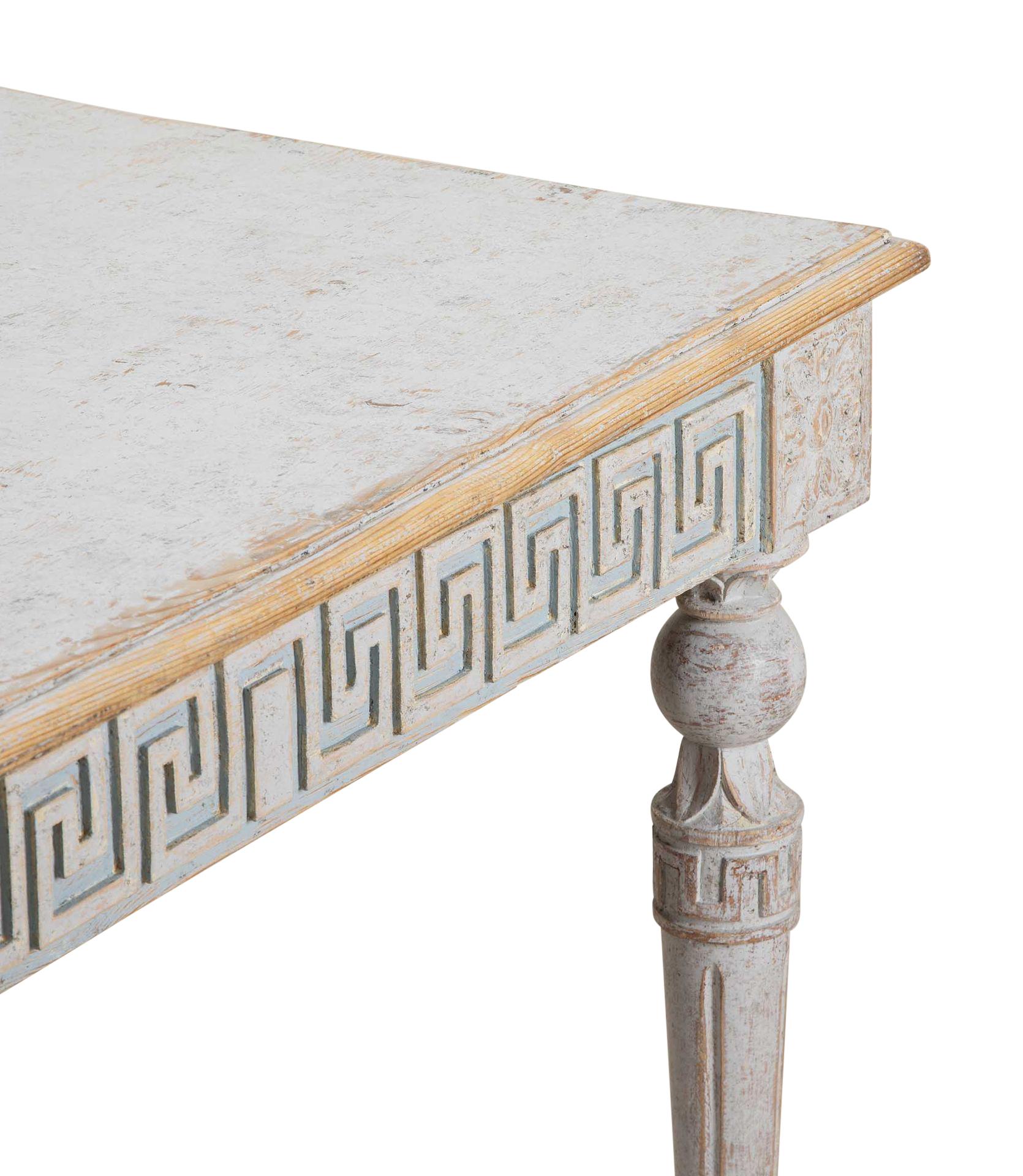 19th Century Swedish Gustavian Style Console Table For Sale 3