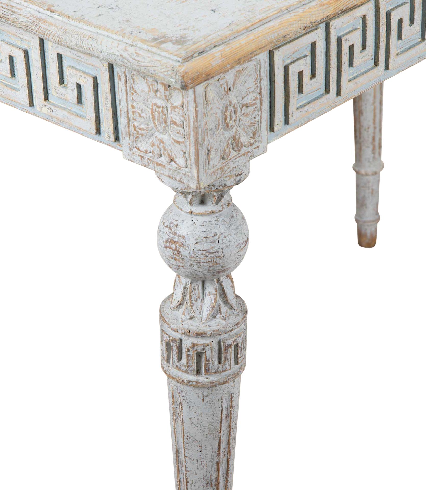 19th Century Swedish Gustavian Style Console Table For Sale 4