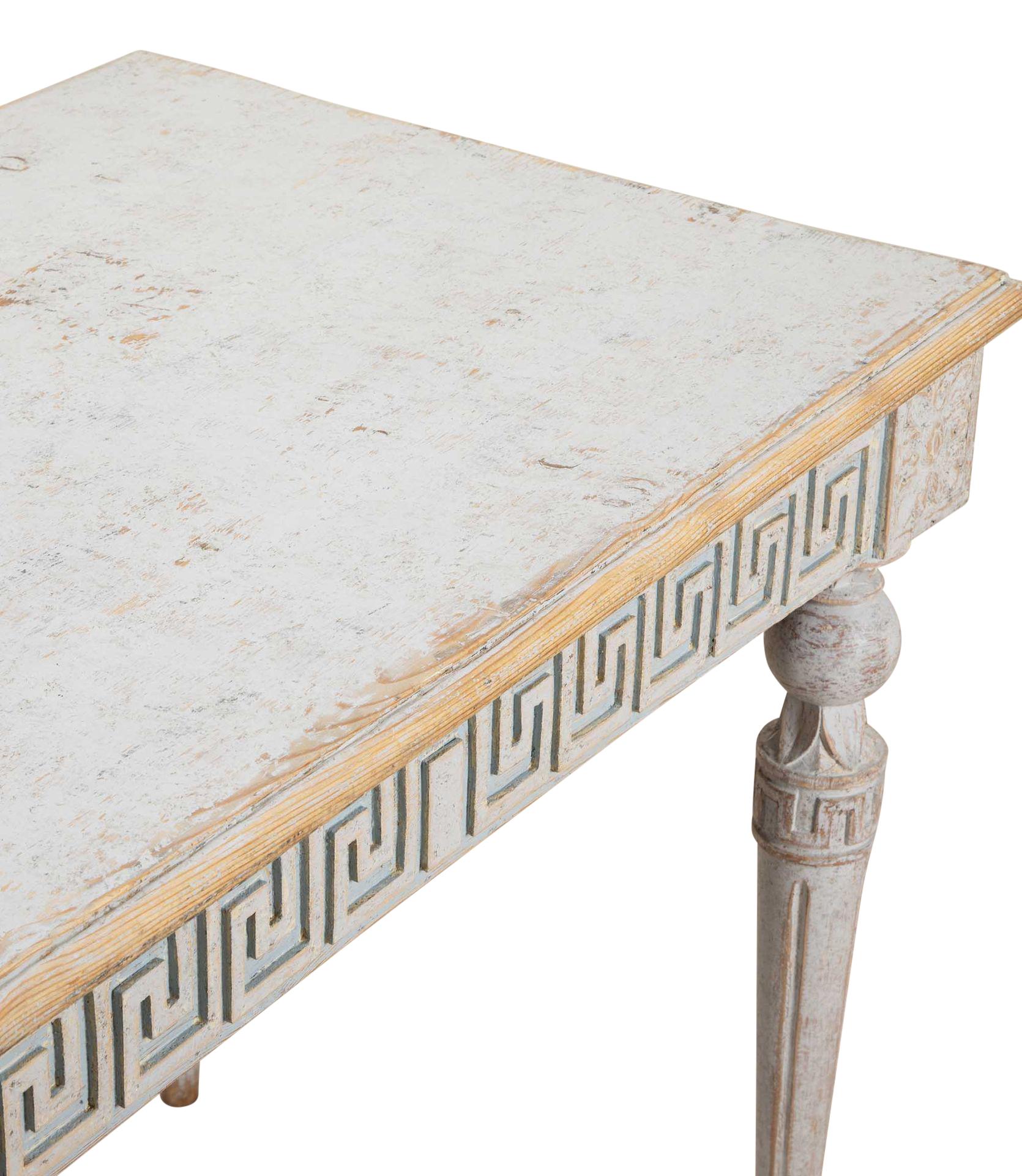 19th Century Swedish Gustavian Style Console Table For Sale 5