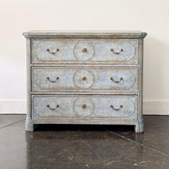 19th Century Swedish Gustavian Style Painted Chest of Drawers, Circa 1830-40