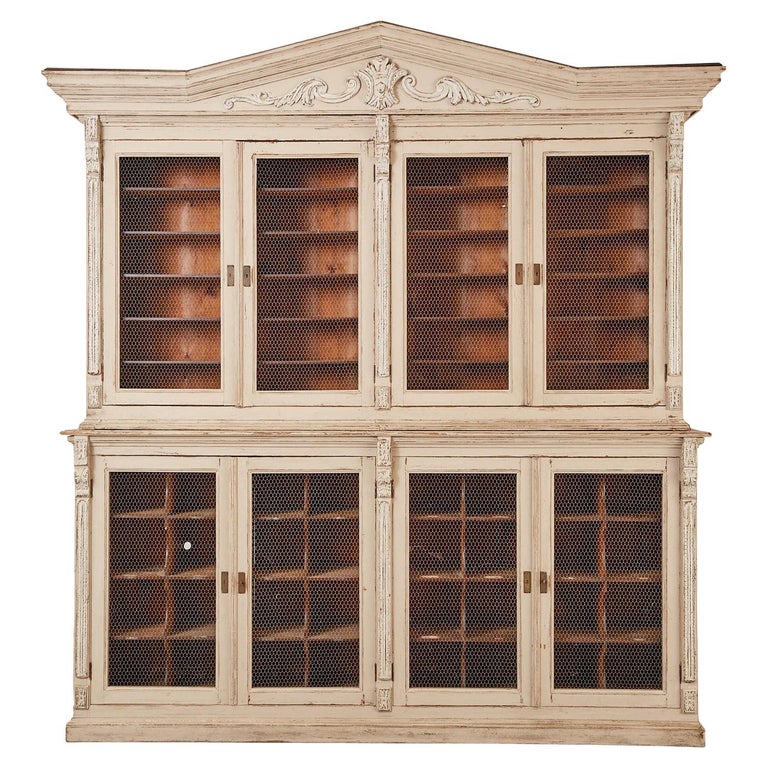 19th Century Swedish Gustavian Style Pine Library Bibliotheque Bookcase For Sale
