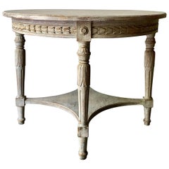 19th Century Swedish Gustavian Style Round Centre Table