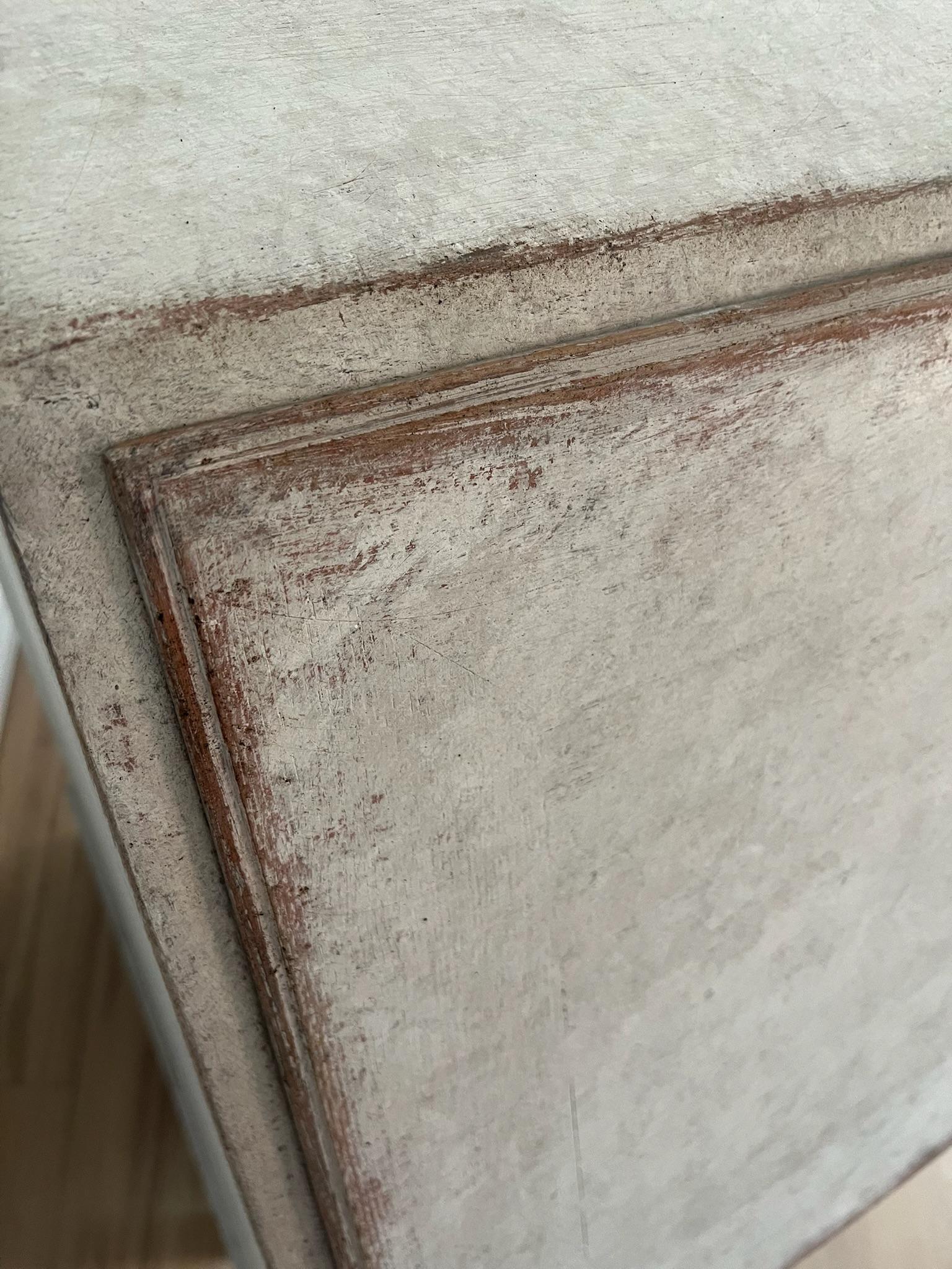 19th Century Swedish Gustavian Style Secretary / Writing Desk - Painted For Sale 4