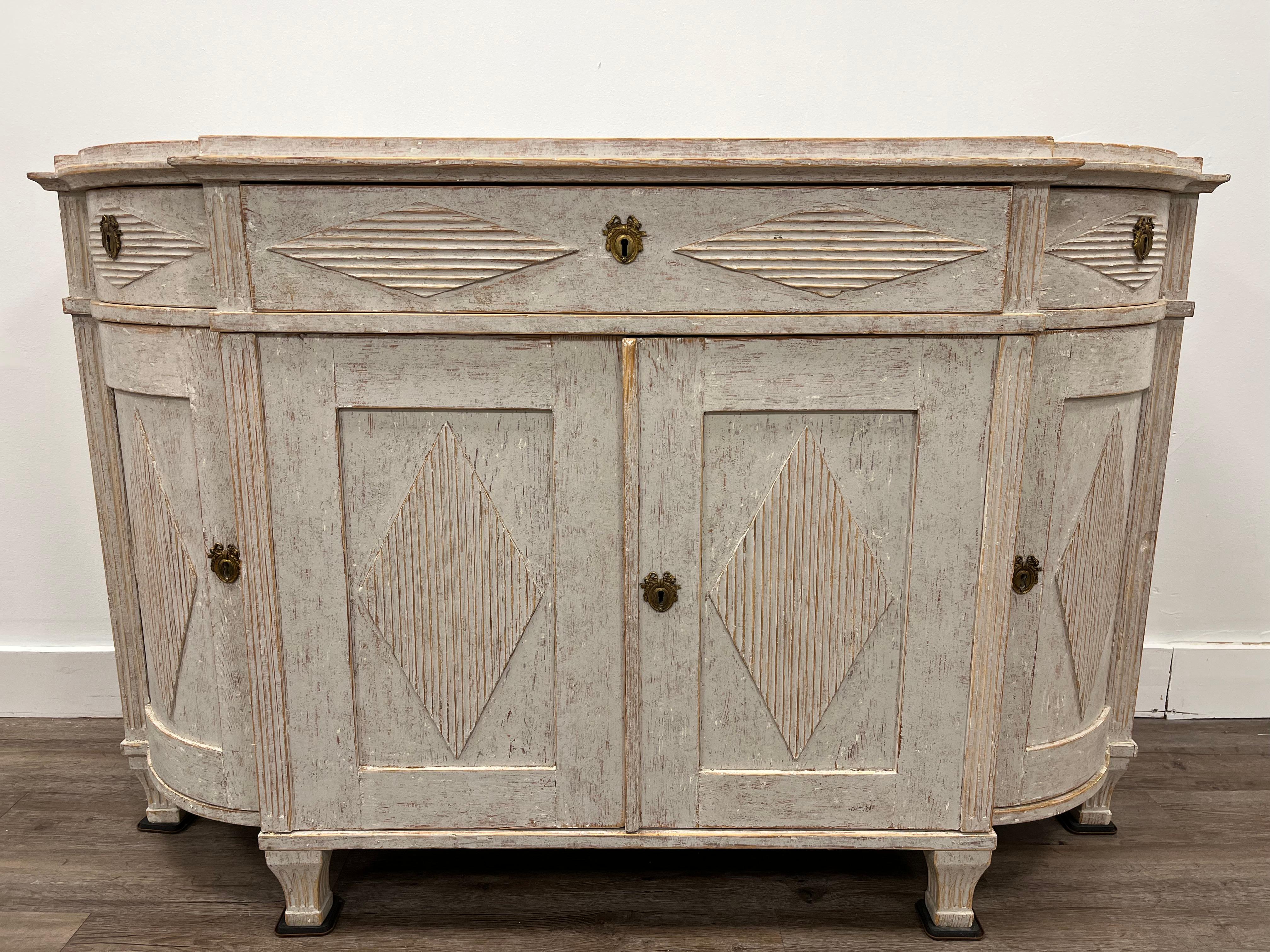 19th Century Swedish Gustavian Style Sideboard For Sale 1