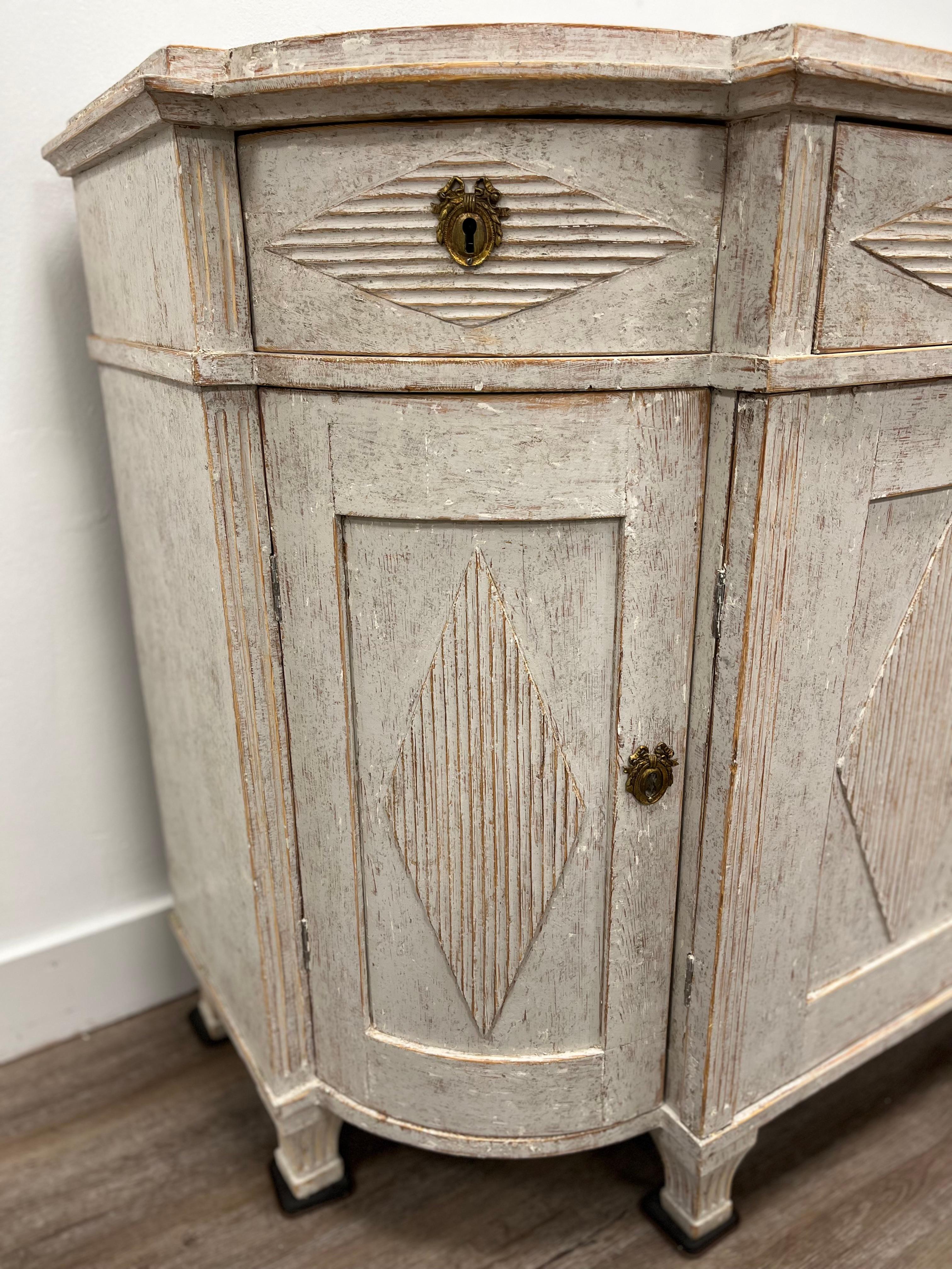 19th Century Swedish Gustavian Style Sideboard For Sale 4