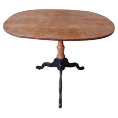 Schwedisch- Gustavianisches 19. Jahrhundert  Kipptisch / Pedestal Tisch  Originalfarbe