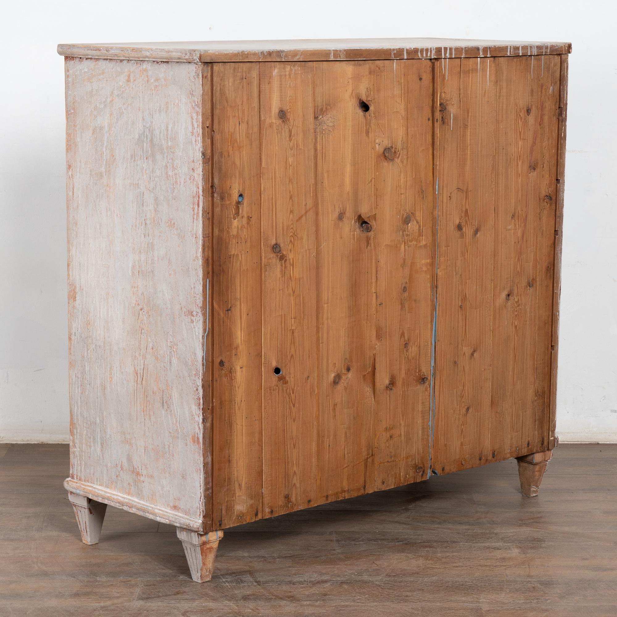 19th Century Swedish Gustavian White Sideboard For Sale 10
