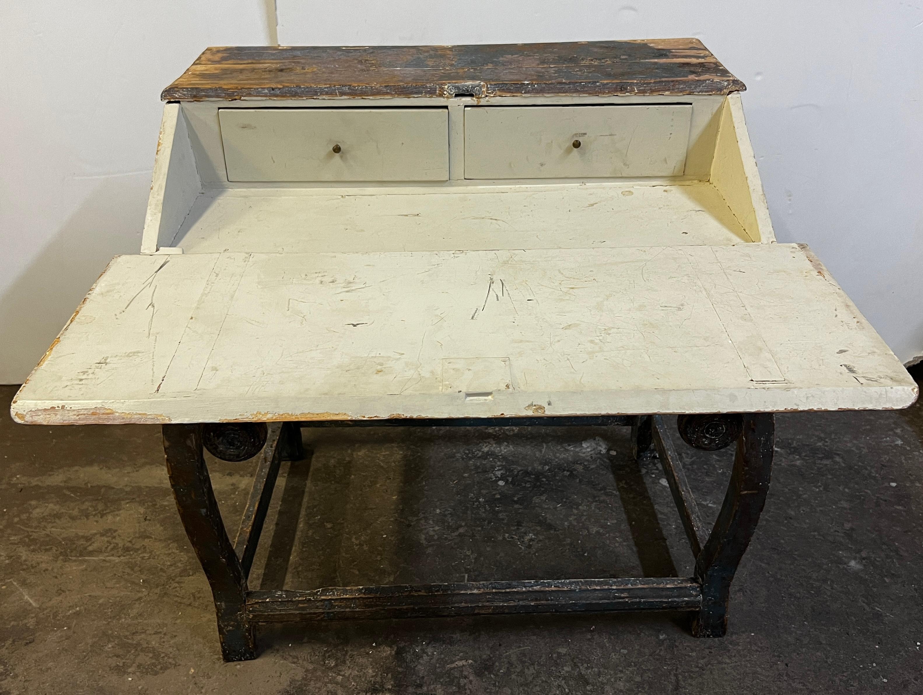 19th Century Swedish Gustavian Writing Desk Secretary For Sale 1