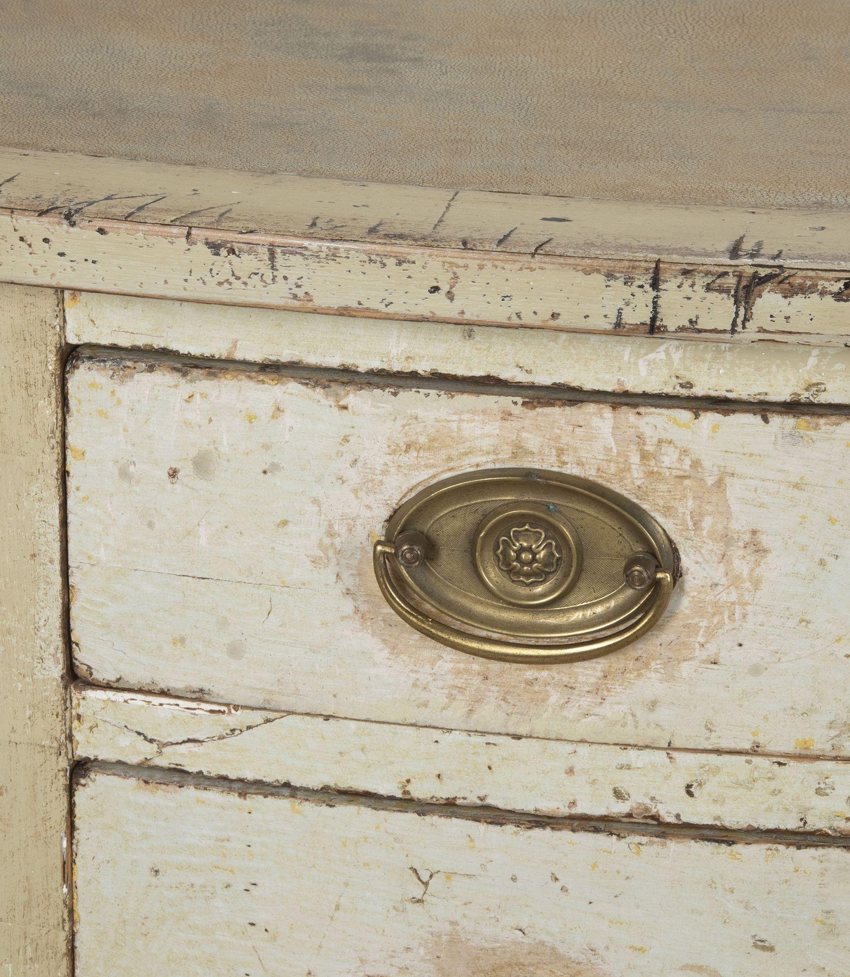 Scrivania svedese a forma di rene del XIX secolo dipinta in originale in vendita 7