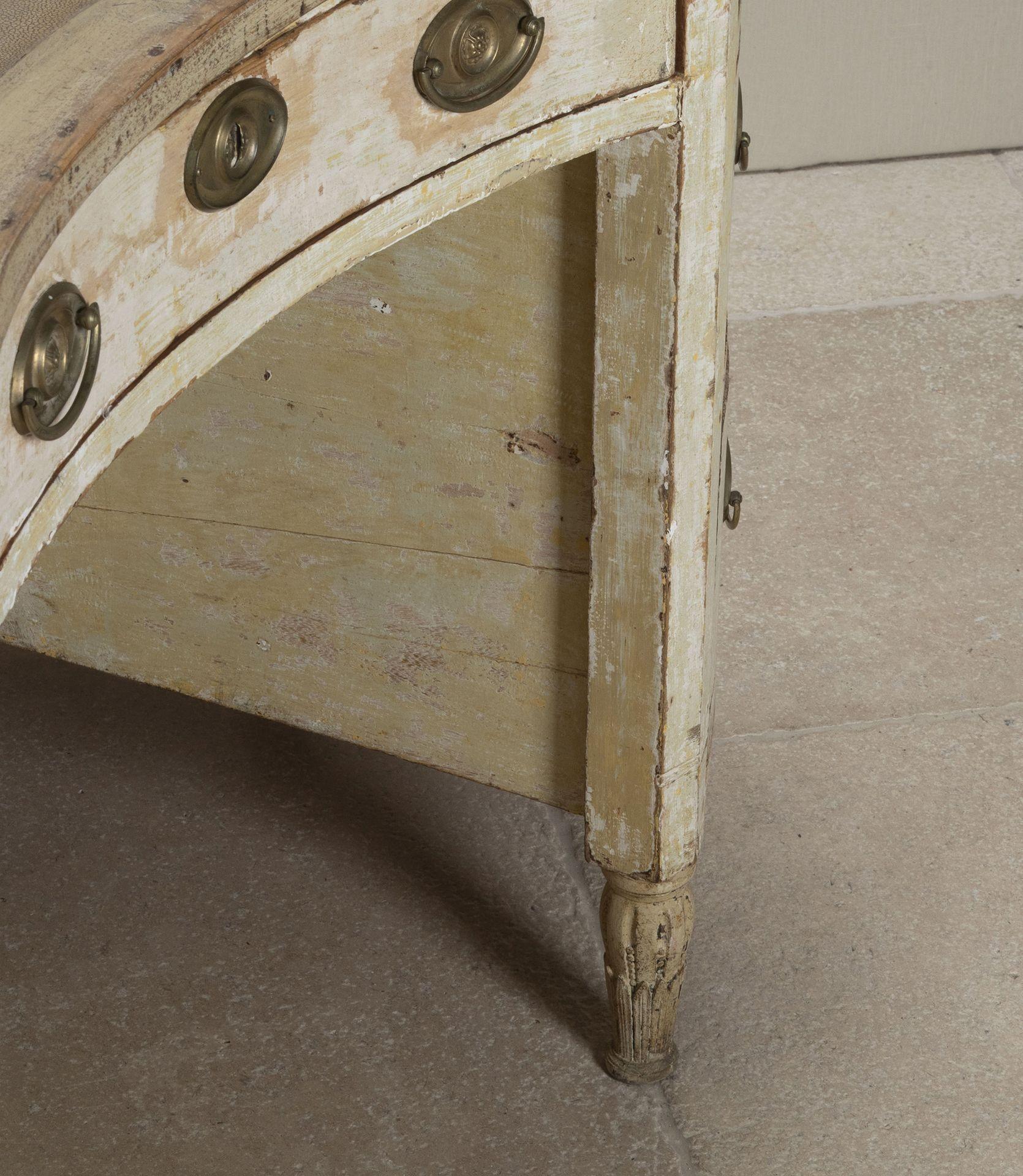 Scrivania svedese a forma di rene del XIX secolo dipinta in originale in vendita 12