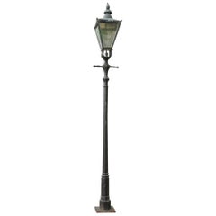 19th Century Swedish Lantern on Street Post, Origin Sweden, circa 1850