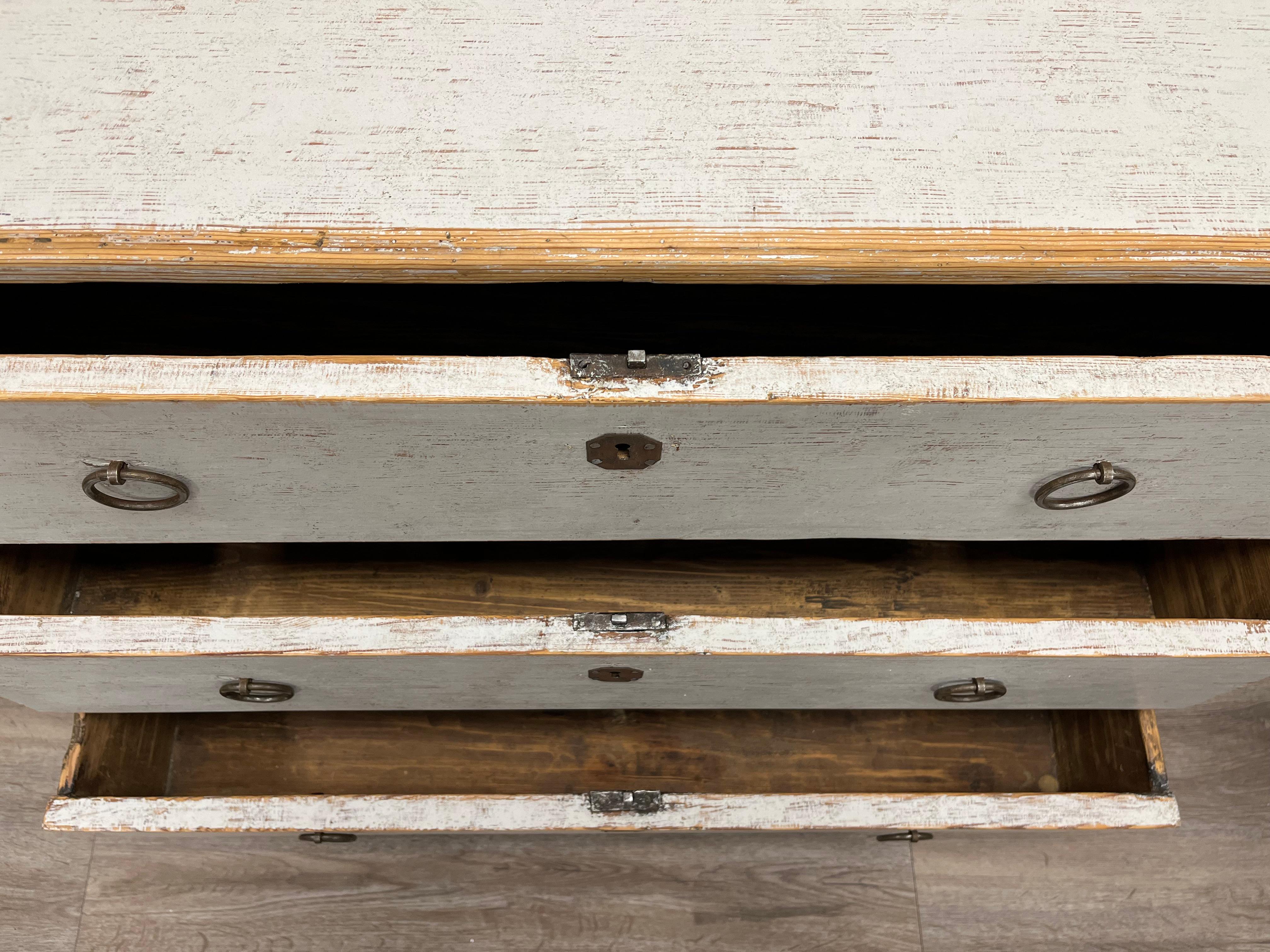 Iron 19th Century Swedish Late Gustavian Commode For Sale