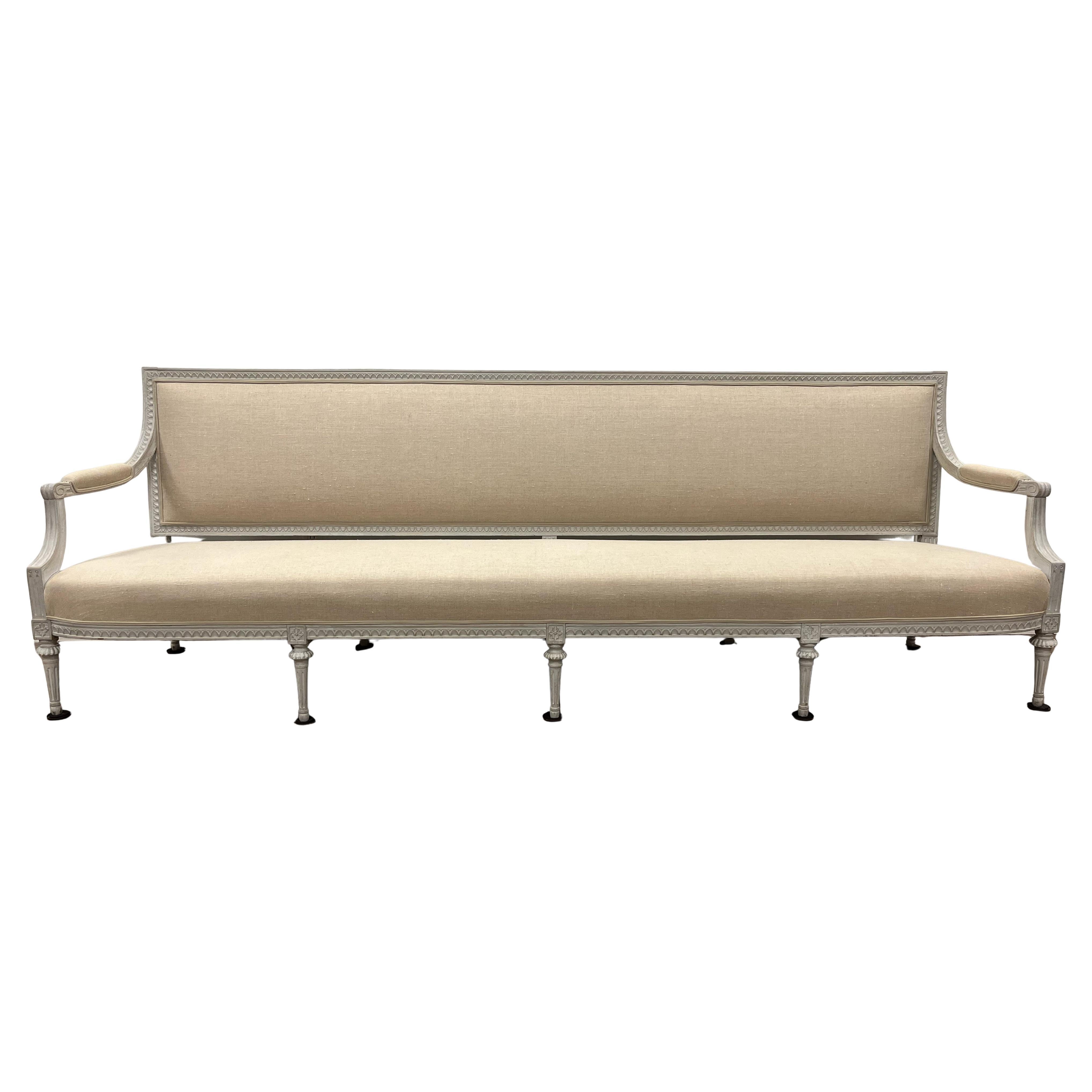 19th Century Swedish Late Gustavian Sofa by Ephraim Stahl