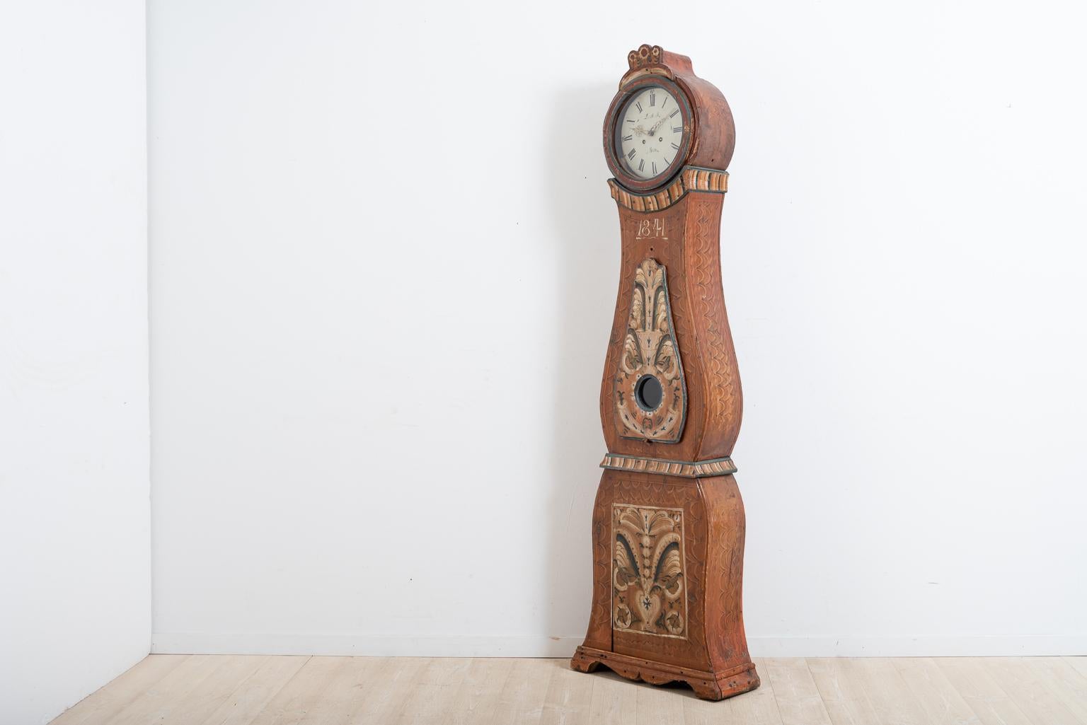 19th Century Swedish Long Case Clock In Good Condition In Kramfors, SE