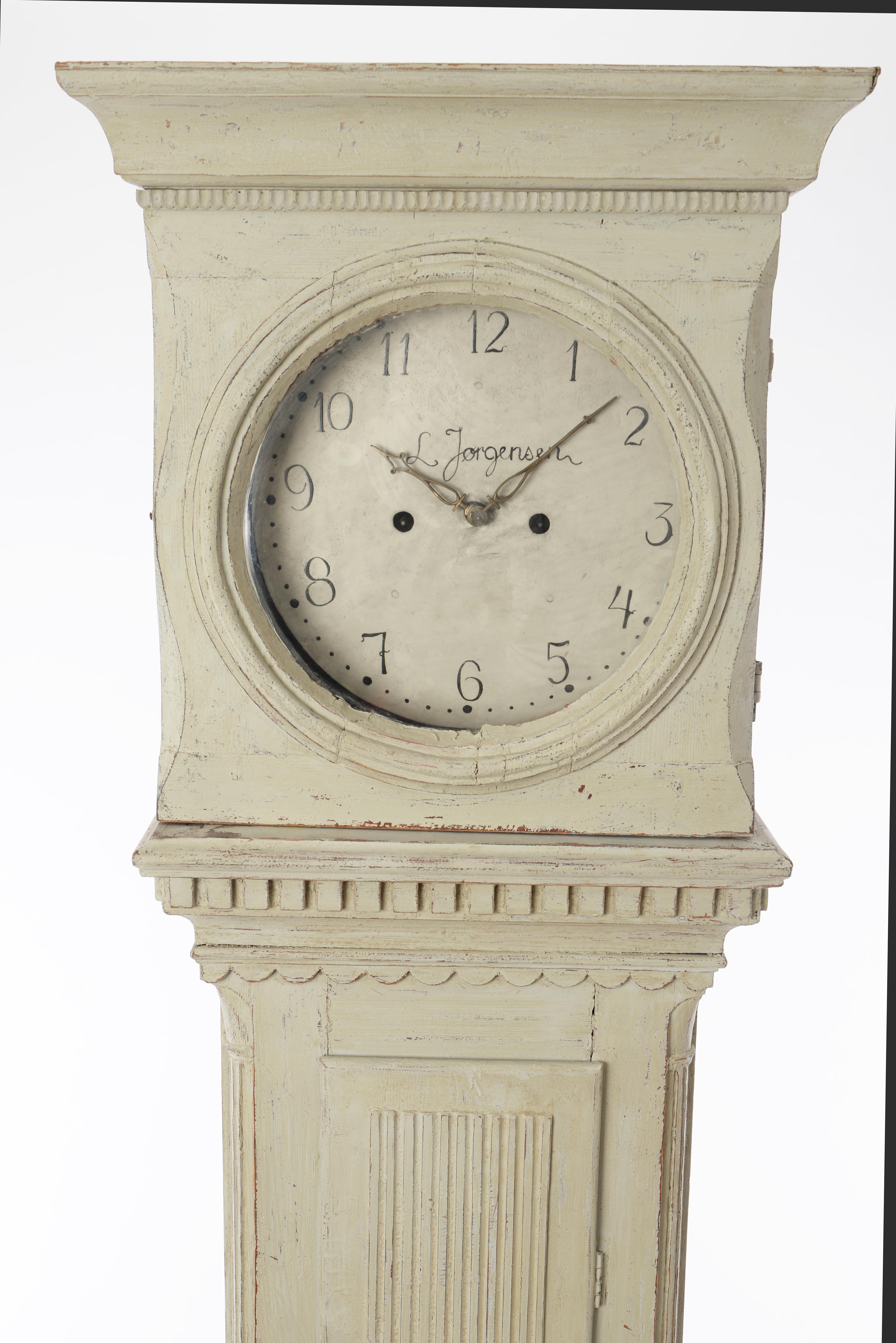 Horloge de parquet suédoise du XIXe siècle Bon état - En vente à Hamburg, Hamburg