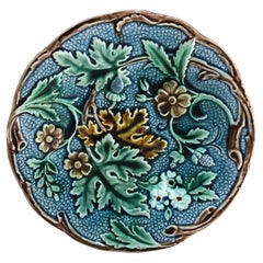 19th Century Swedish Majolica Dessert Plate Rörstrand