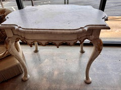 19th-Century Swedish Marble-Top Table