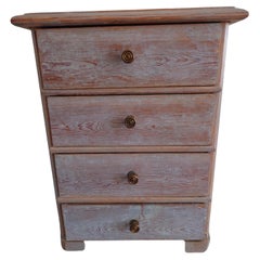 Antique 19th Century Swedish Miniature  Chest of Drawers with original paint Country 