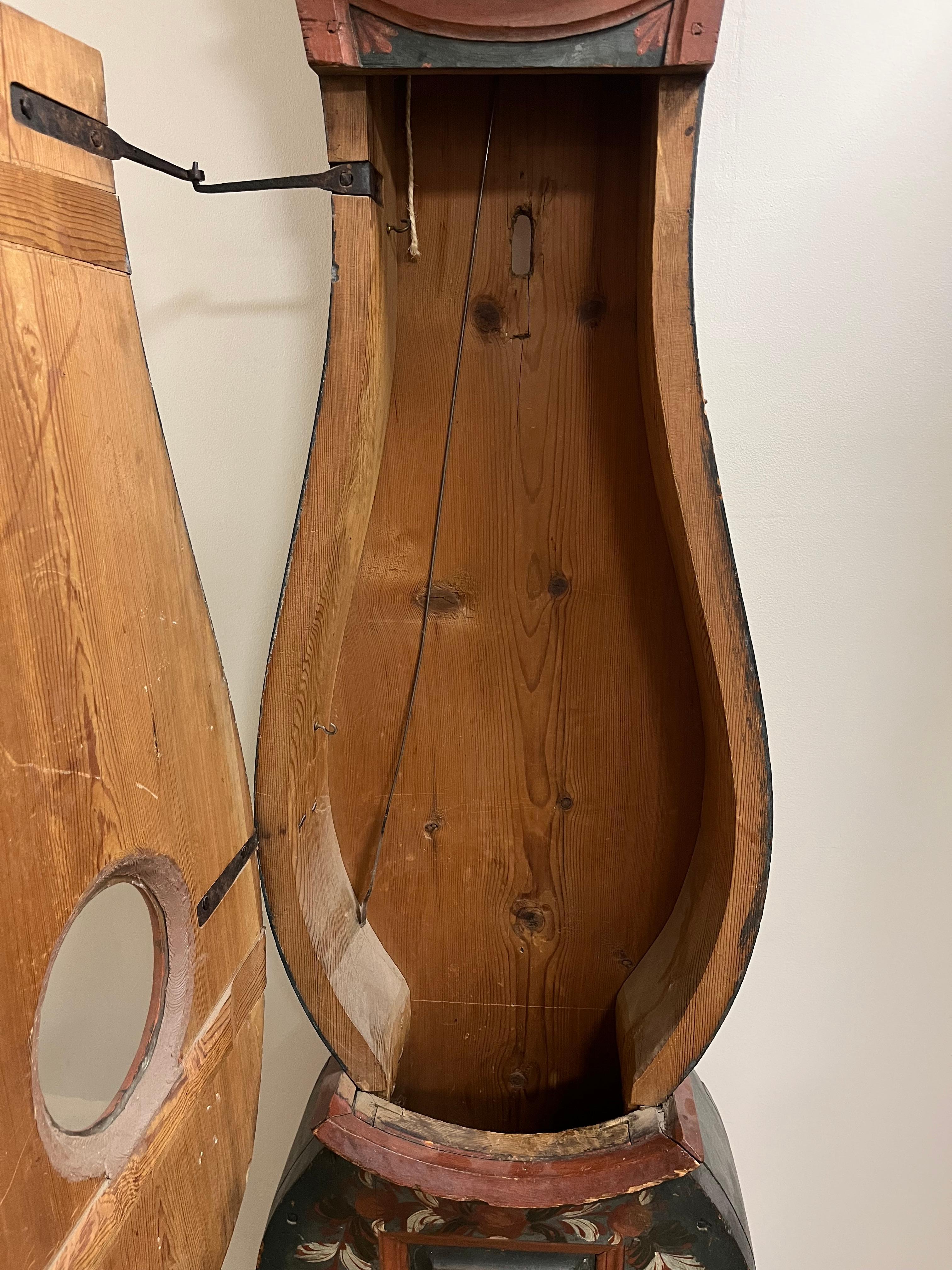 19th Century Swedish Mora Case Clock For Sale 9