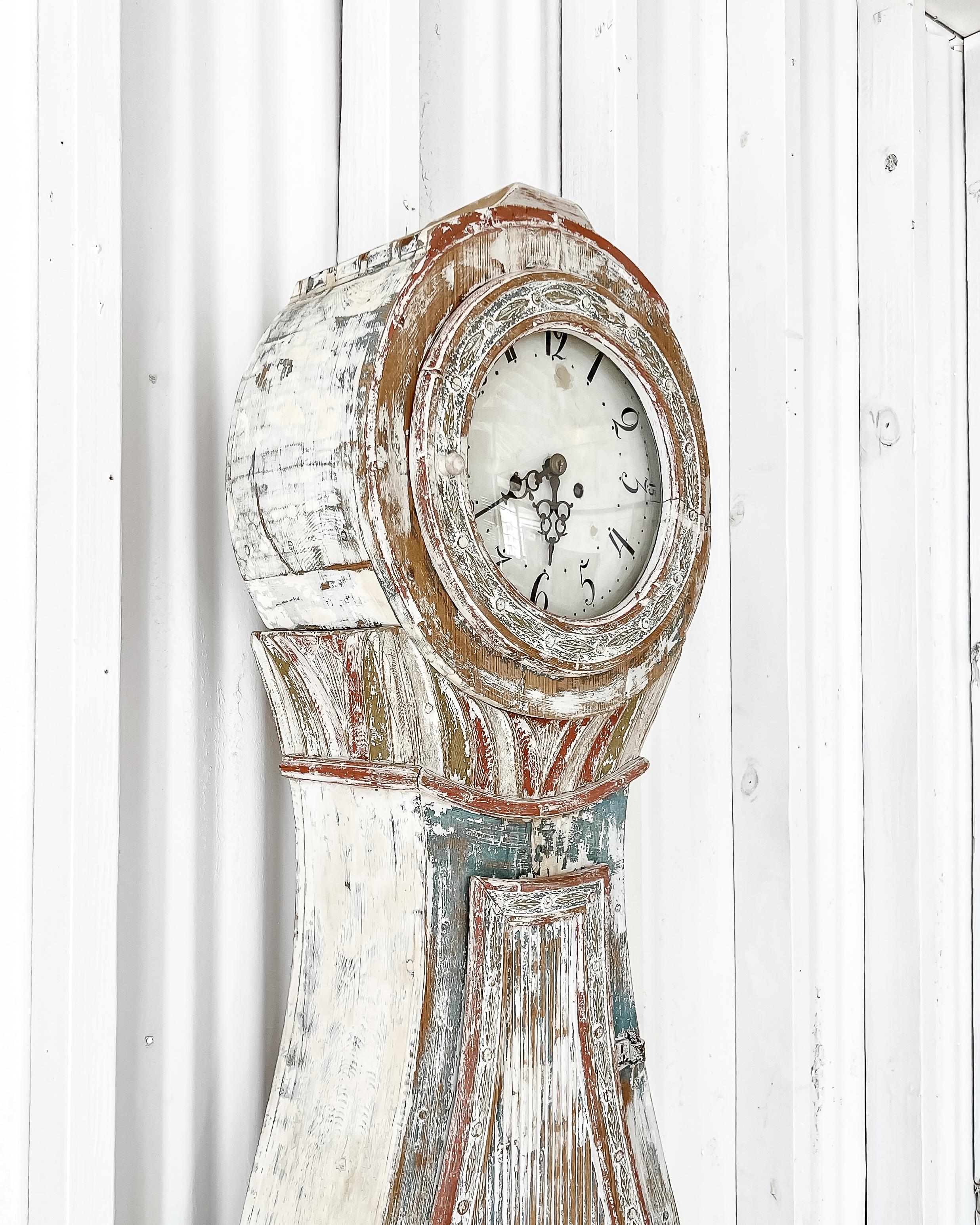 19th Century Swedish Mora Clock In Good Condition In Mckinney, TX