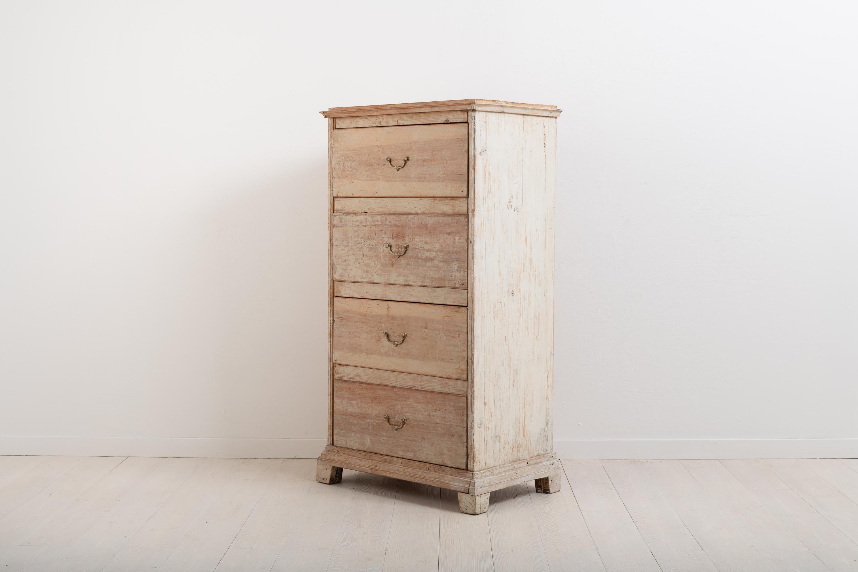 Hand-Crafted 19th Century Swedish Neoclassic Chest of Drawers