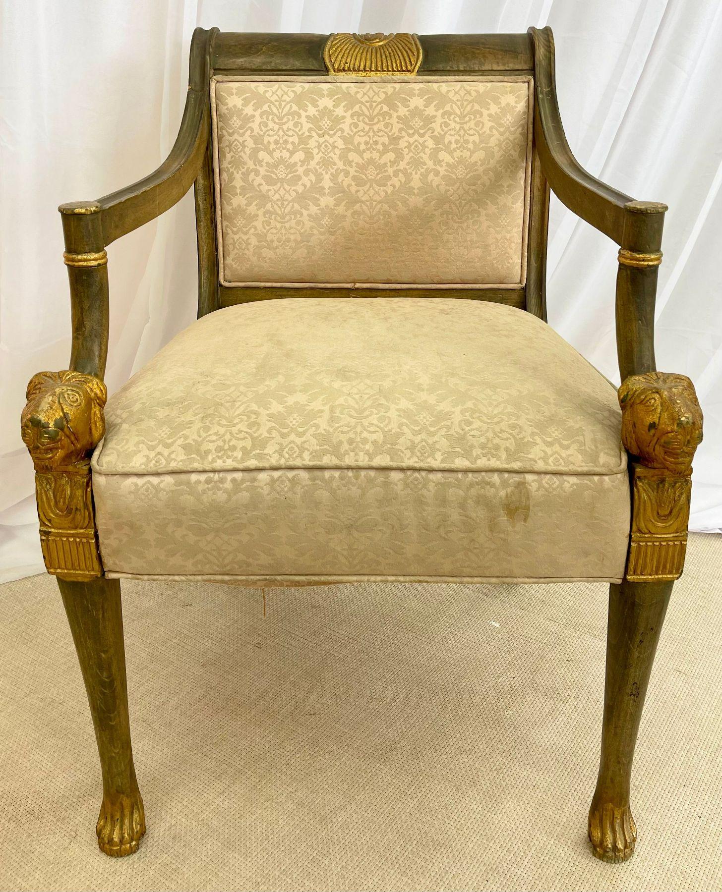 19th Century Swedish Neoclassical Arm Chairs, a Pair, Fauteuils, Europe, 19th C. 3