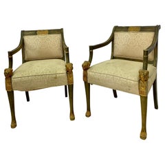 19th Century Swedish Neoclassical Arm Chairs, a Pair, Fauteuils, Europe, 19th C.