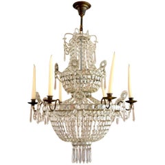 19th Century Swedish Neoclassical Chandelier Gustavian