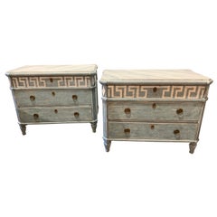 19th Century Swedish Neoclassical Painted Chests