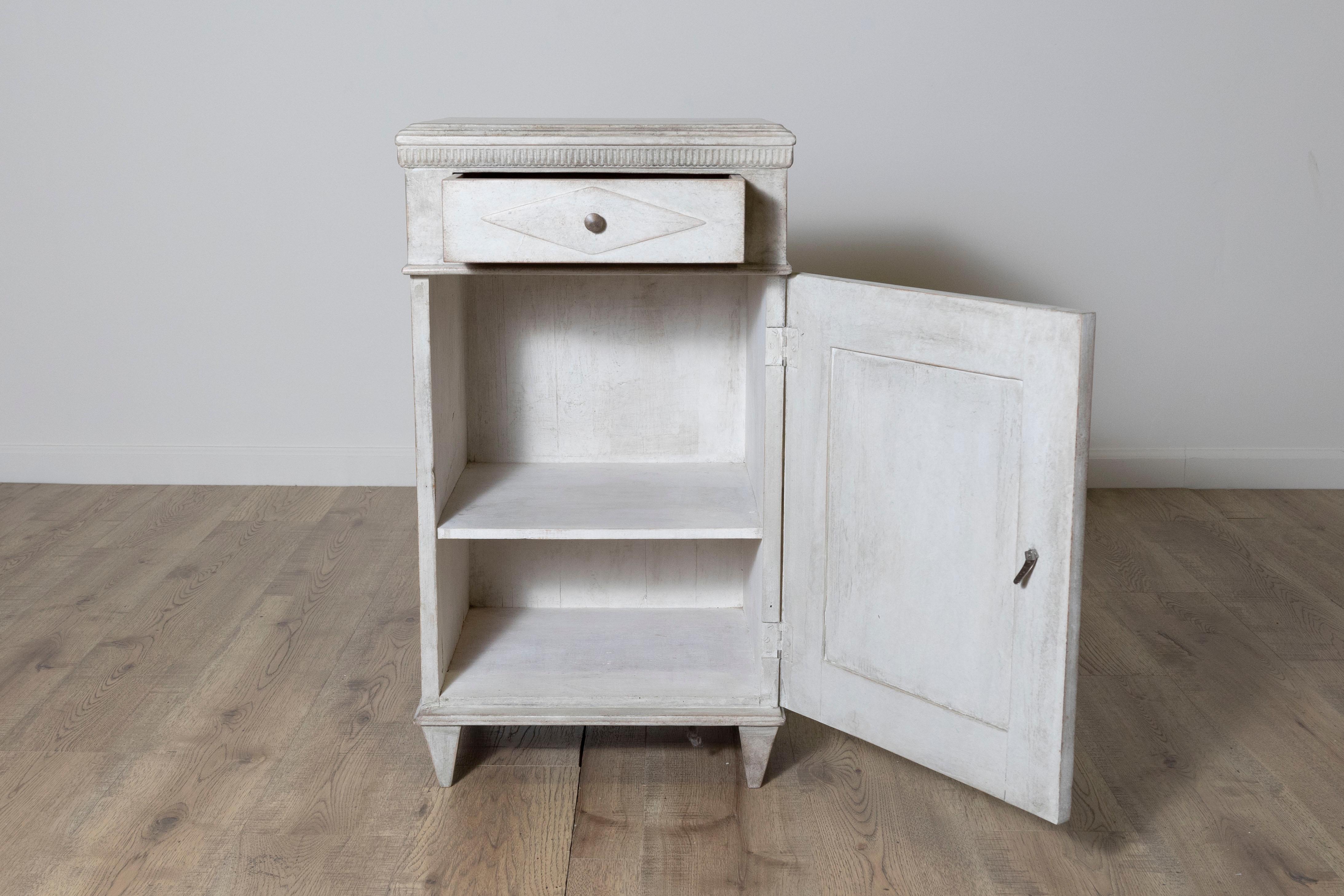 Gustavien Table de nuit suédoise du 19e siècle en vente