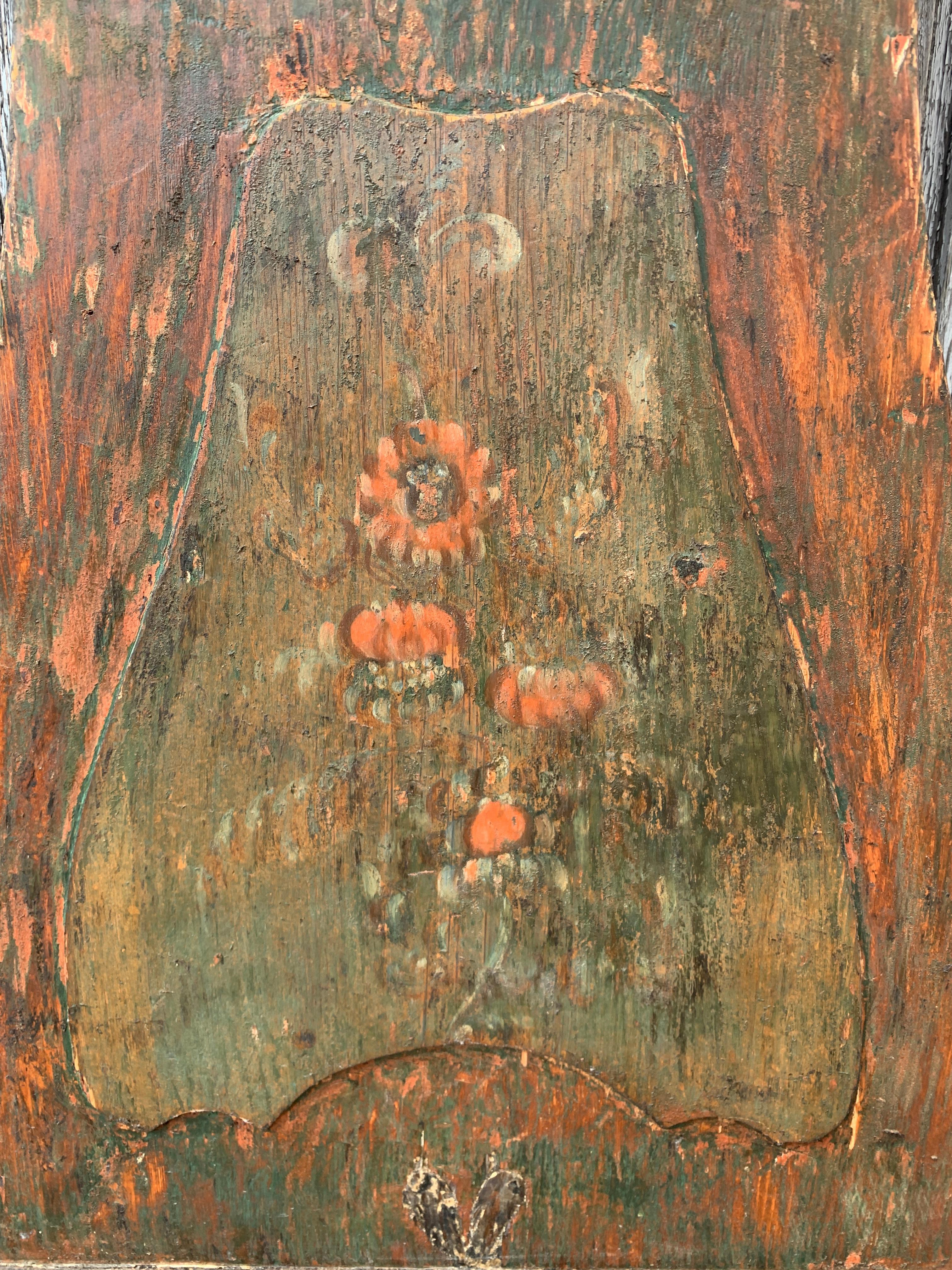 19th Century Swedish Original Painted Mora Clock For Sale 1