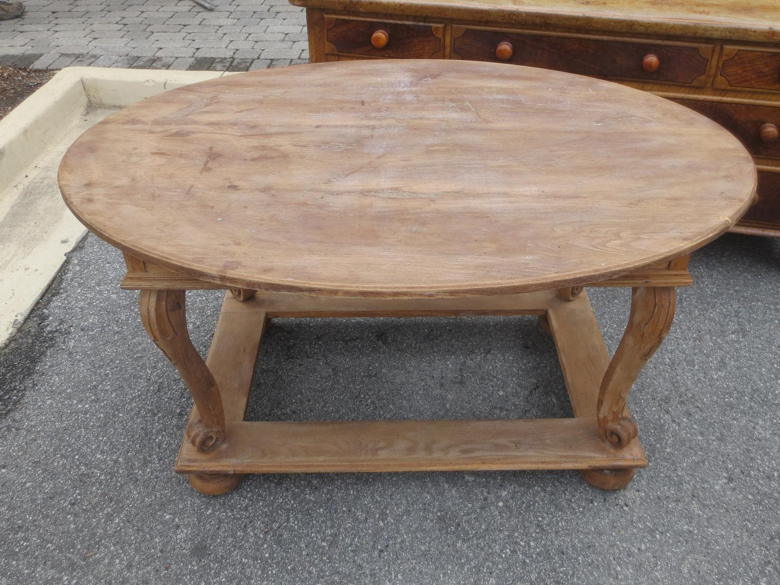 19th Century Swedish Oval Center Table with Drawer In Good Condition In Atlanta, GA