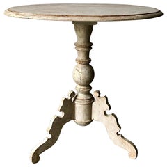 19th Century Swedish Oval Pedestal Table