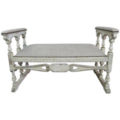 Antique 19th Century Swedish Painted Bench