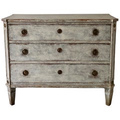 19th Century Swedish Painted Chest of Drawers