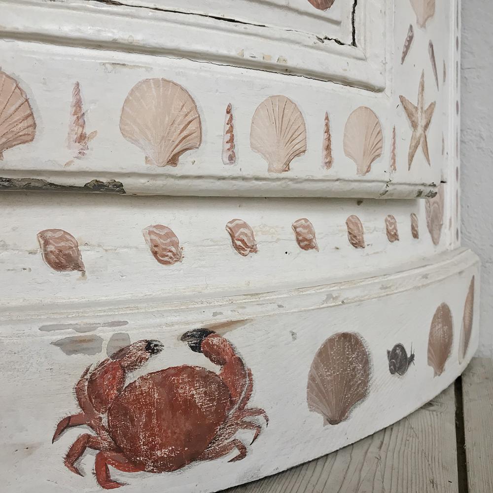 19th Century Swedish Painted Corner Cabinet 5