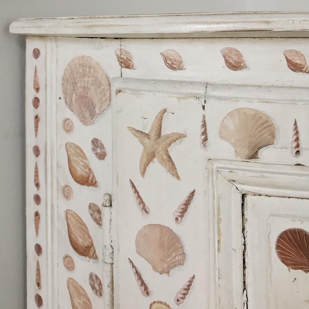 19th Century Swedish Painted Corner Cabinet 1