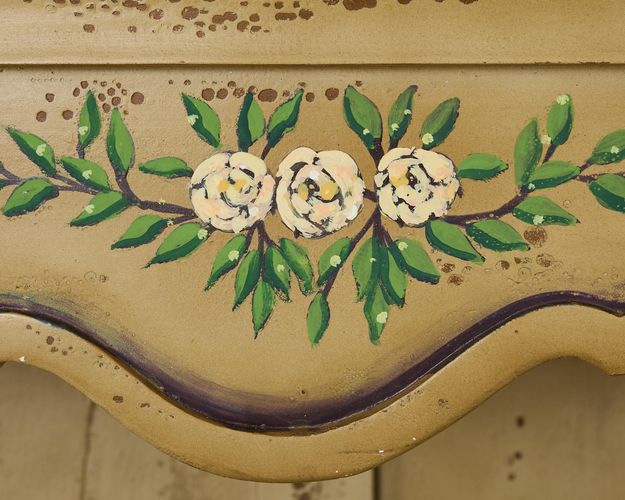 19th Century Swedish Painted Cupboard Dresser with Plate Rack 12