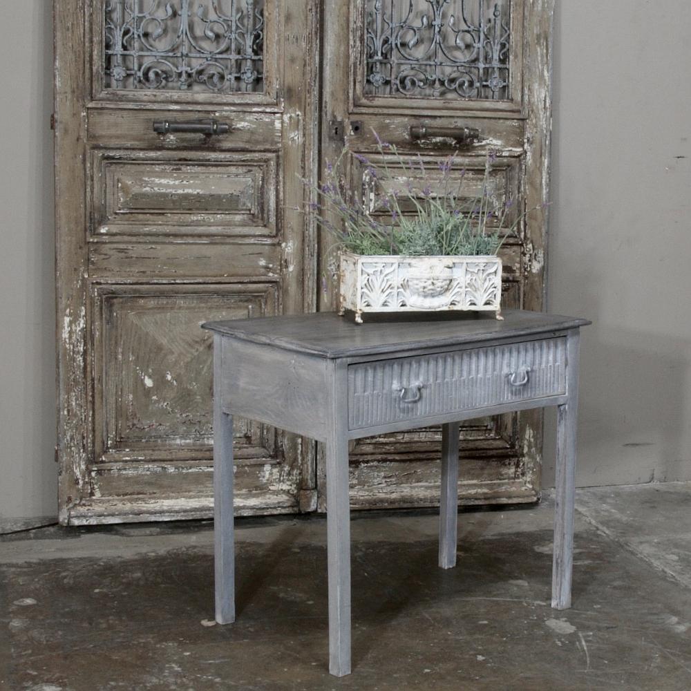 Gustavian 19th Century Swedish Painted End Table